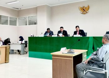 Tiga MK KI DKI Jakarta Bacakan Putusan Mediasi Antara PMLK, DPW PKS DKI Jakarta dan DPW PPP DKI Jakarta.