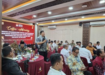 Hadiri Agenda Coffe Morning KPU DKI, Ketua KI DKI: Dorong Partisipasi Publik Untuk Sukseskan Pilgub DKI 2024